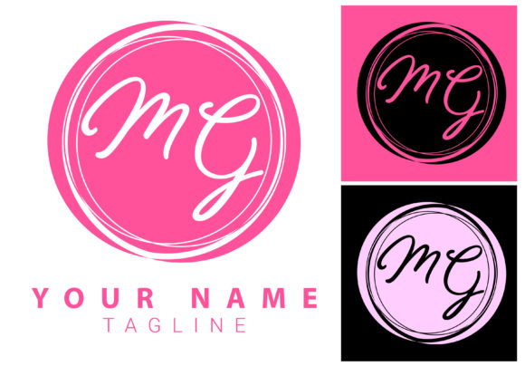 Download MG Initial Letter Signature Logo Design - Nature Collection