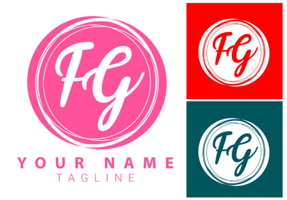 Download FG Initial Letter Signature Logo Design - Nature Collection