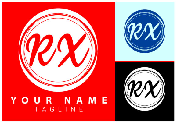 Download RX Initial Letter Signature Logo Design - Nature Collection